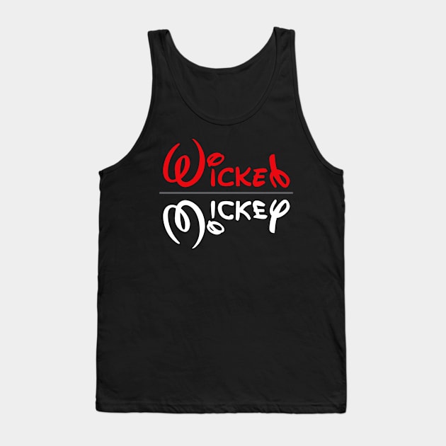 Wicked Mickey Tank Top by Alema Art